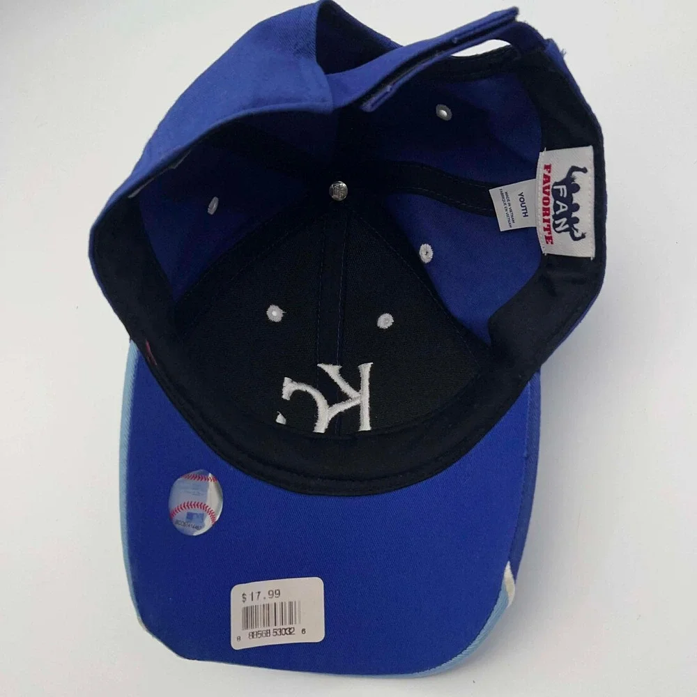 Kansas City Royals KC Baseball Cap Youth Blue‎ Embroidered Fan Favorite EUC